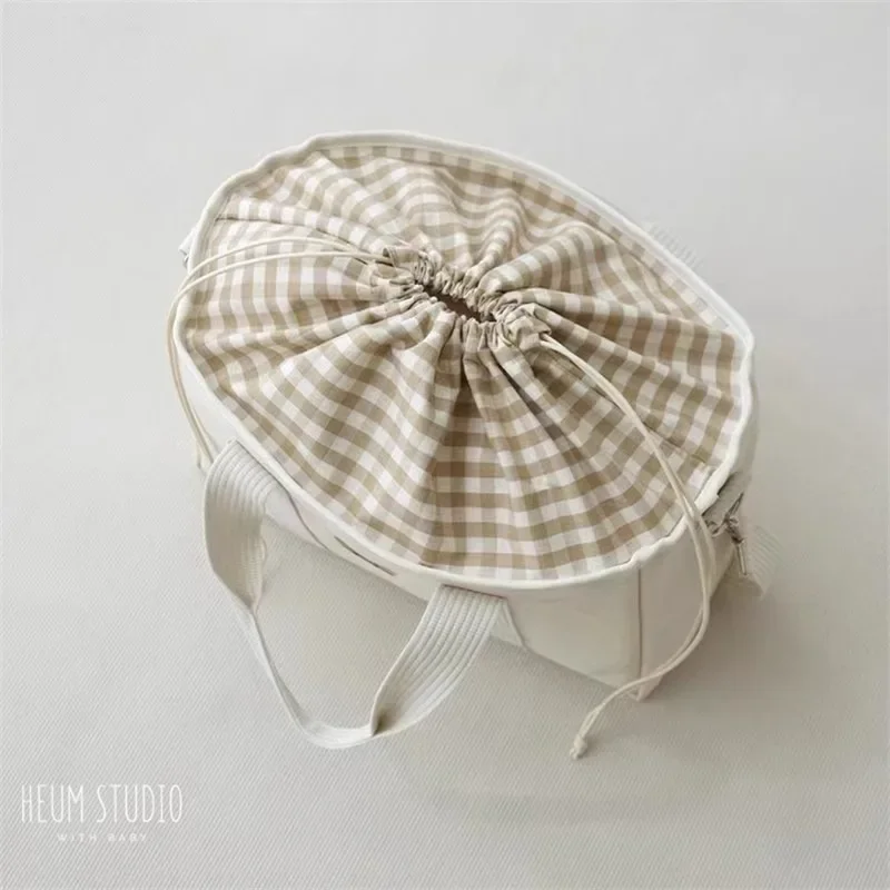 Bolsa de pañales para bebés, paquetes de maternidad para mamás Ins de Corea del Sur, bolsas de pañales para bebés, práctica bolso de hombro portátil multifuncional - imagen 3