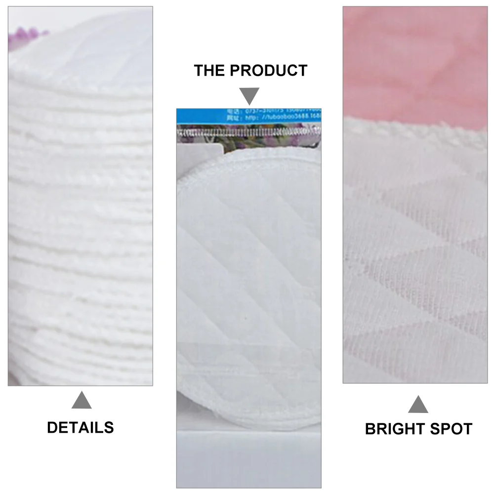 Almohadillas para senos de 20 piezas, almohadillas para leche de lactancia lavables y reutilizables, cubiertas para pezones de algodón ecológico a prueba de fugas para madres con piel sensible - imagen 3