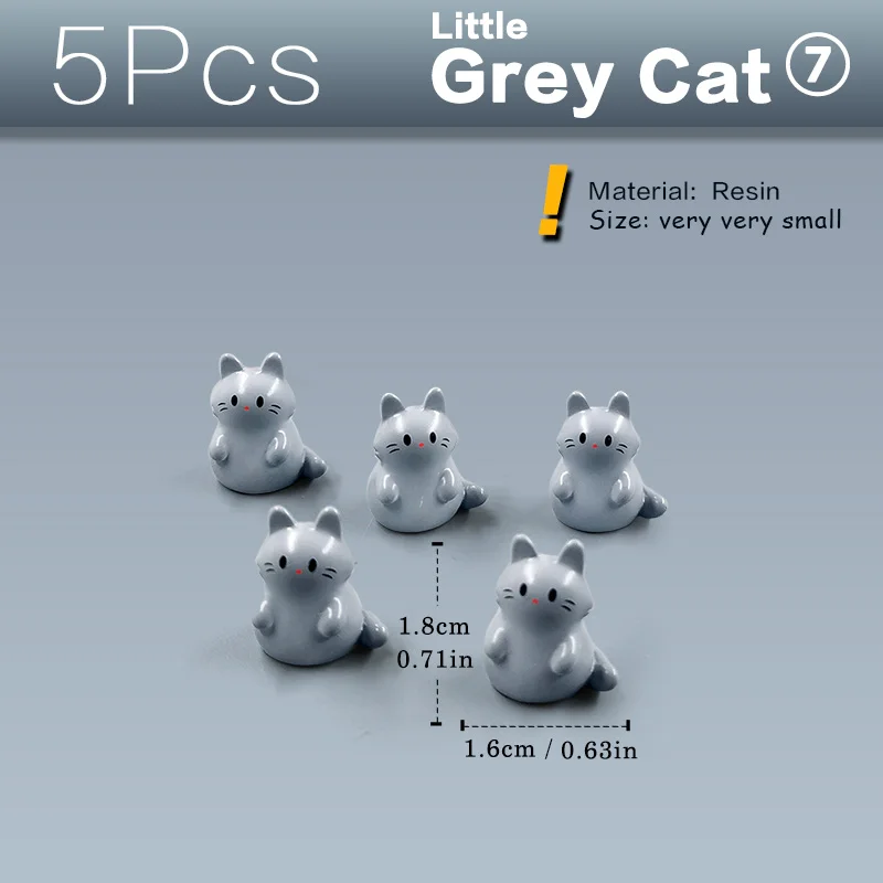5pcs Grey Cats