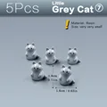 5pcs Grey Cats