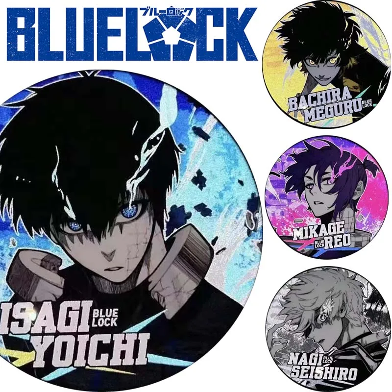 Pin de botón suave de hojalata azul Isagi yoachi, broche de animación, Collar de sombrero de Metal, joyería creativa, insignia de Pin de solapa de regalo