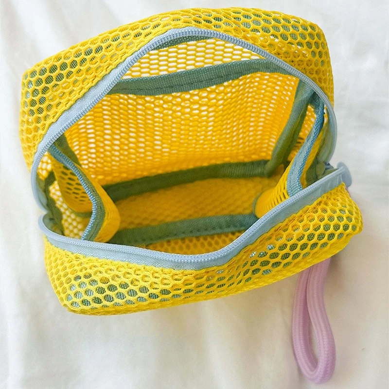 Bolsa de lavado mini transparente de malla con cremallera práctica - imagen 4