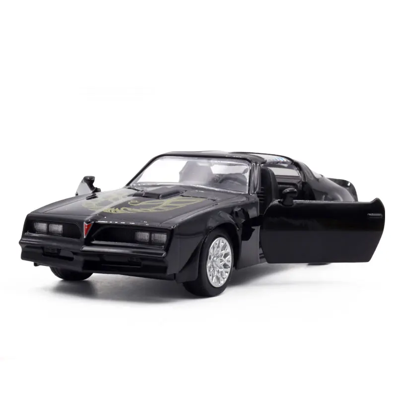 Pontiac-Coche de juguete de aleación Firebird para niños, modelo de Metal genuino, puerta abierta, función de retroceso, colección de regalos de cumpleaños, 1/36 - imagen 3