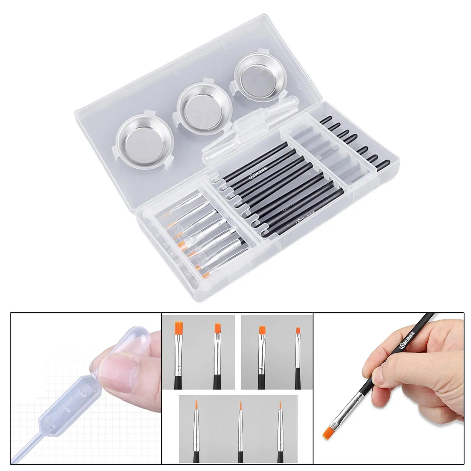 Painting Brush Palette Set Model Coating Tool for Model Painting Hobby Paint