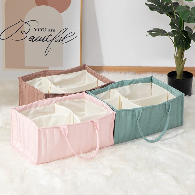 Bolsa de pañales multifuncional plegable gran capacidad para mamás