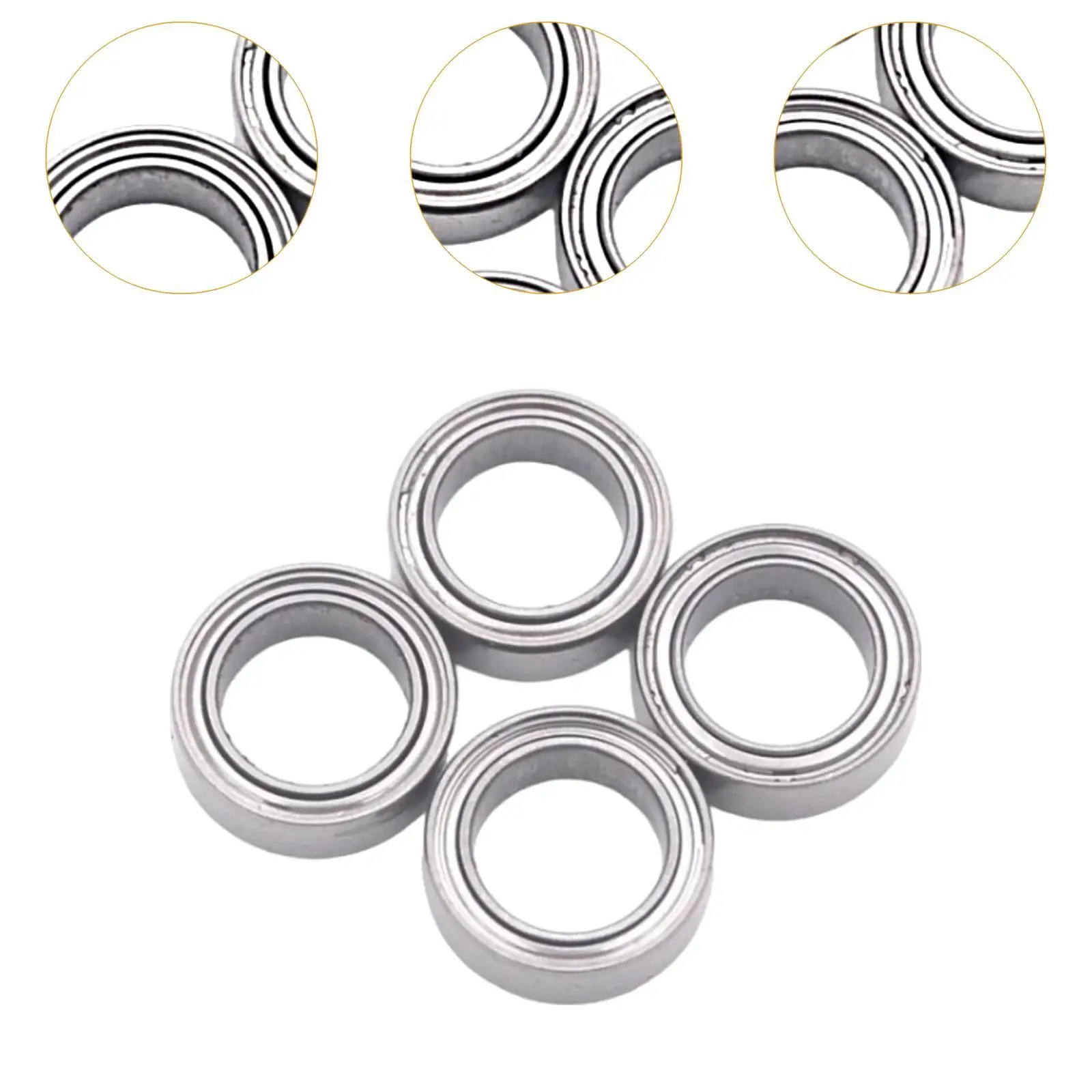 4 Pieces 1/16 Sealed Bearing Kits RC Car Accessory for 16201 16102 16103
