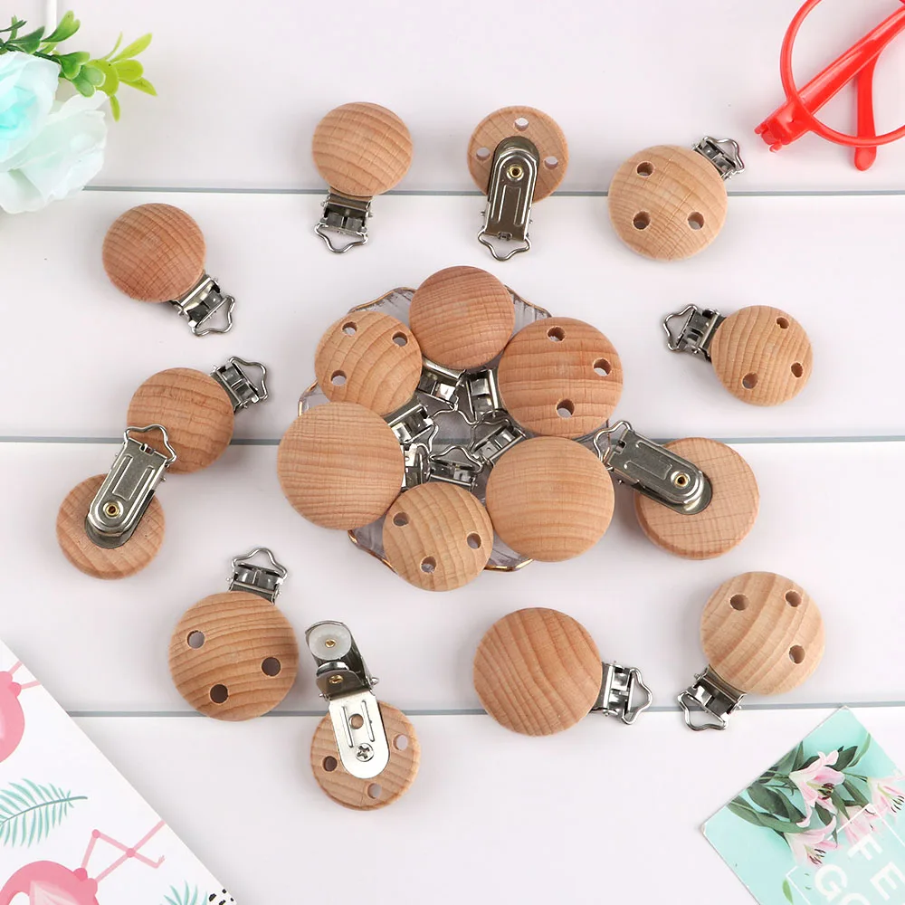 Kovict, 5 clips de madera de haya, abrazadera redonda, estrellas de animales, estilo pequeño dinosaurio para DIY, collar, pulsera, accesorios - imagen 4