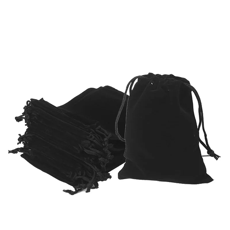 Bolsas terciopelo negro regalos para bebé - imagen 2