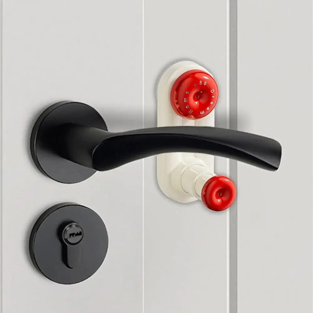 Manija de puerta con ventosa, cerradura fija, 3 engranajes, ajustable, fácil instalación, cerradura de seguridad Unisex, cerradura de puerta antirrobo y antiapertura - imagen 2