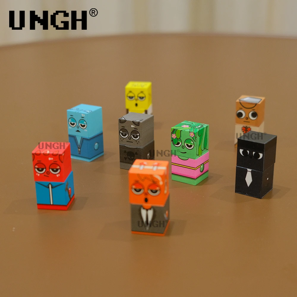 Figuras de bloques magnéticos UNGH, muñeco de hombre, bloque de construcción, rompecabezas magnético, juego de construcción de juguetes, construcción de vástago, juguetes educativos DIY, regalos - imagen 2