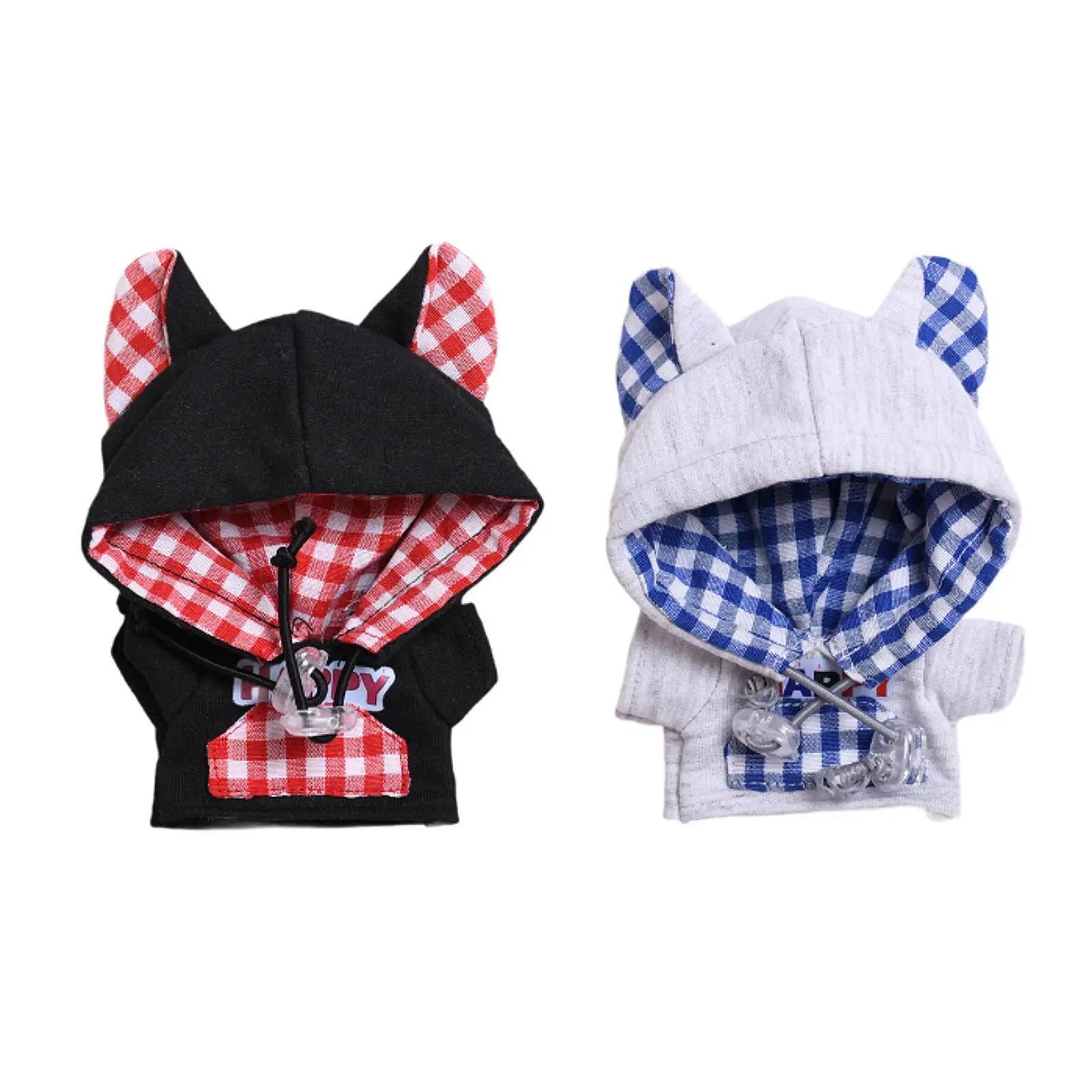 15/17cm Doll Clothes Hooded Sweatshirt Costumes Soft Stylish DIY Plush Doll Accessories Dress up Cartoon Doll Costume for Kids