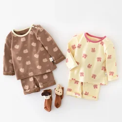 Pijama para bebé con estampado de conejo - cómodo para dormir 9m a 3T