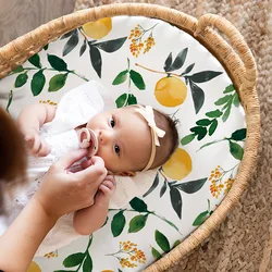 Sábana ajustable de muselina transpirable para cuna bebé