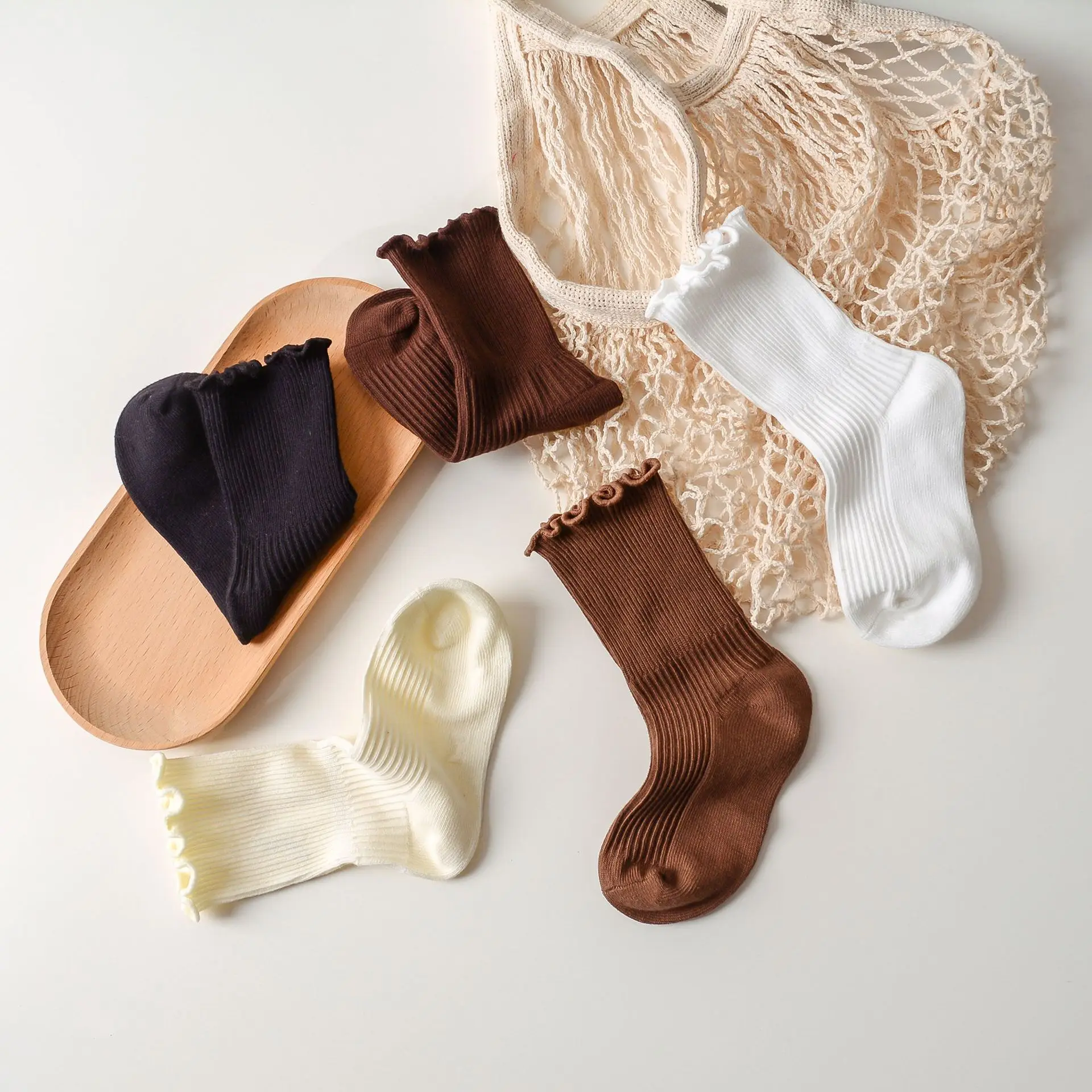 Calcetines de algodón suaves para niña – Estilo vintage - imagen 4