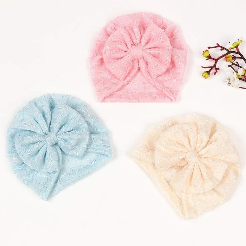 Gorro turbante con lazo para bebé M76C, gorros fetales transpirables, gorro Hospital a gorros cómodos para Navidad y - imagen 3