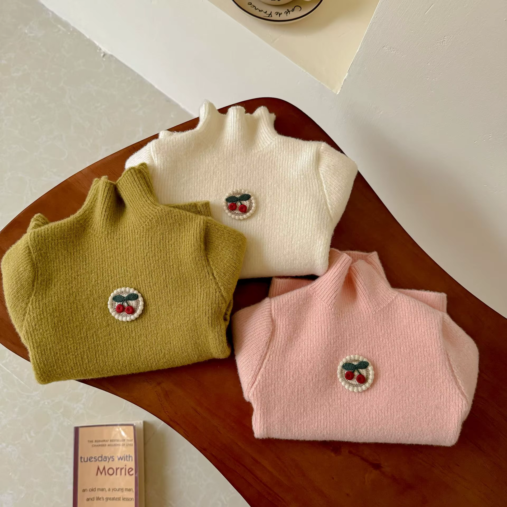 Suéter de cuello alto para niñas, invernal, grueso y cálido - imagen 3