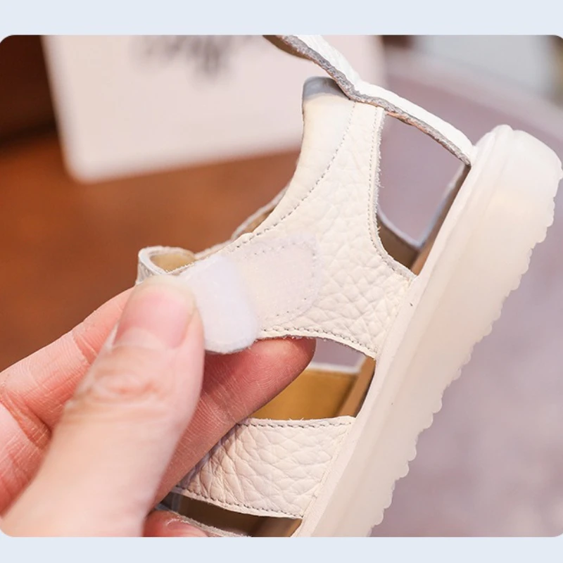 Sandalias de piel con suela blanda para niños, verano - imagen 2