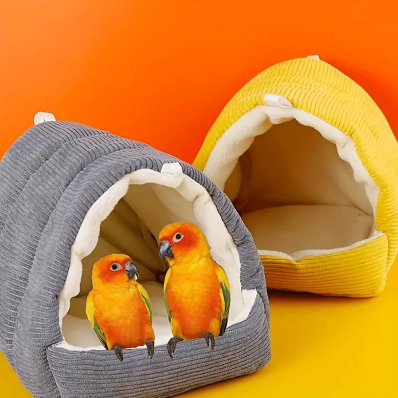 Nido cálido para loros – Casa invierno pájaros hámsteres pequeñas - imagen 2