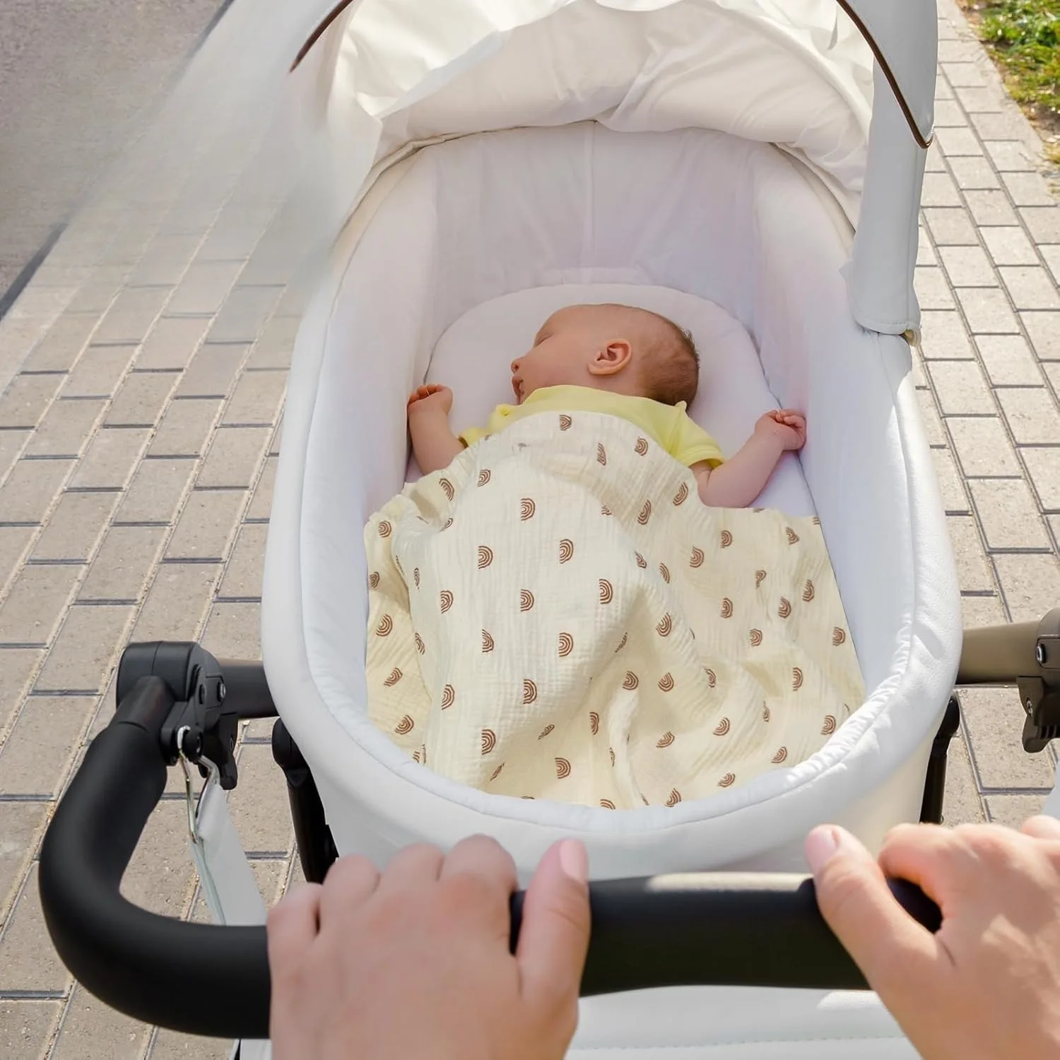 Cubre carrito bebé de algodón suave – Ideal para pasear - imagen 3