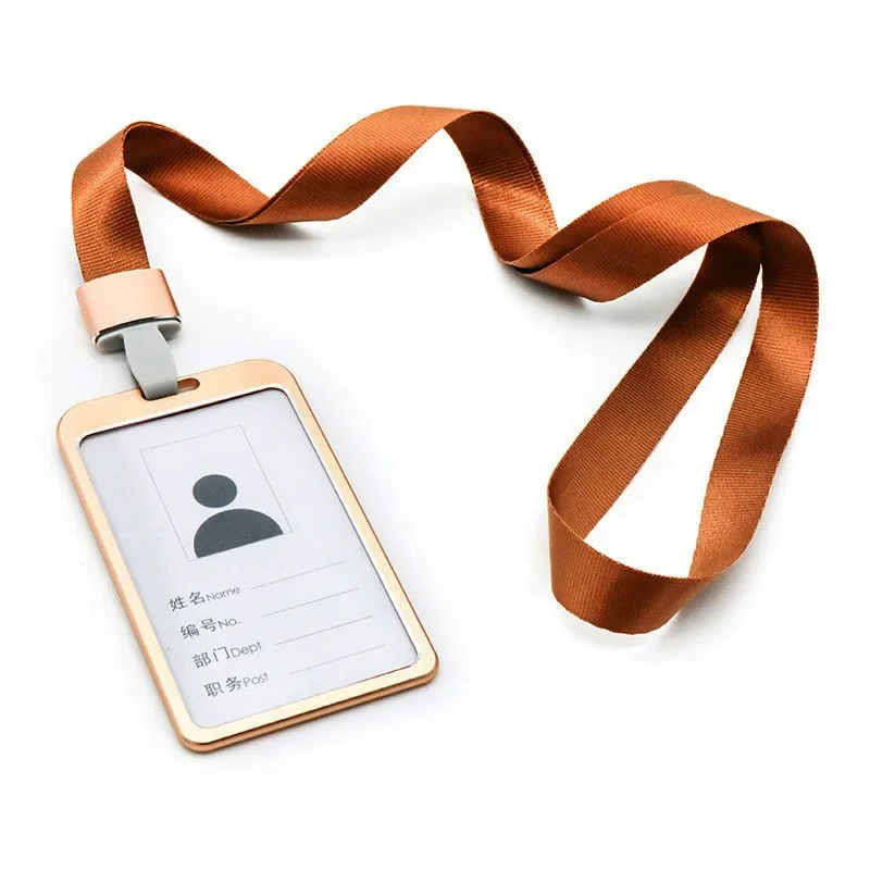 Portatarjetas colorido para empleados, cubierta de tarjeta de plástico, cordón, soporte para tarjeta de identificación de trabajo, etiqueta de nombre, bolsas, 1 ud. - imagen 5