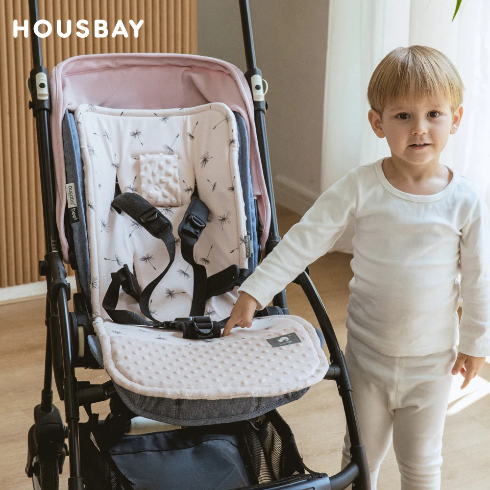 Cojín para cochecito, cochecito Universal transpirable para niños, asiento de carrito de coche, colchón, almohadilla suave para pañales, accesorios de cochecito de bebé de algodón