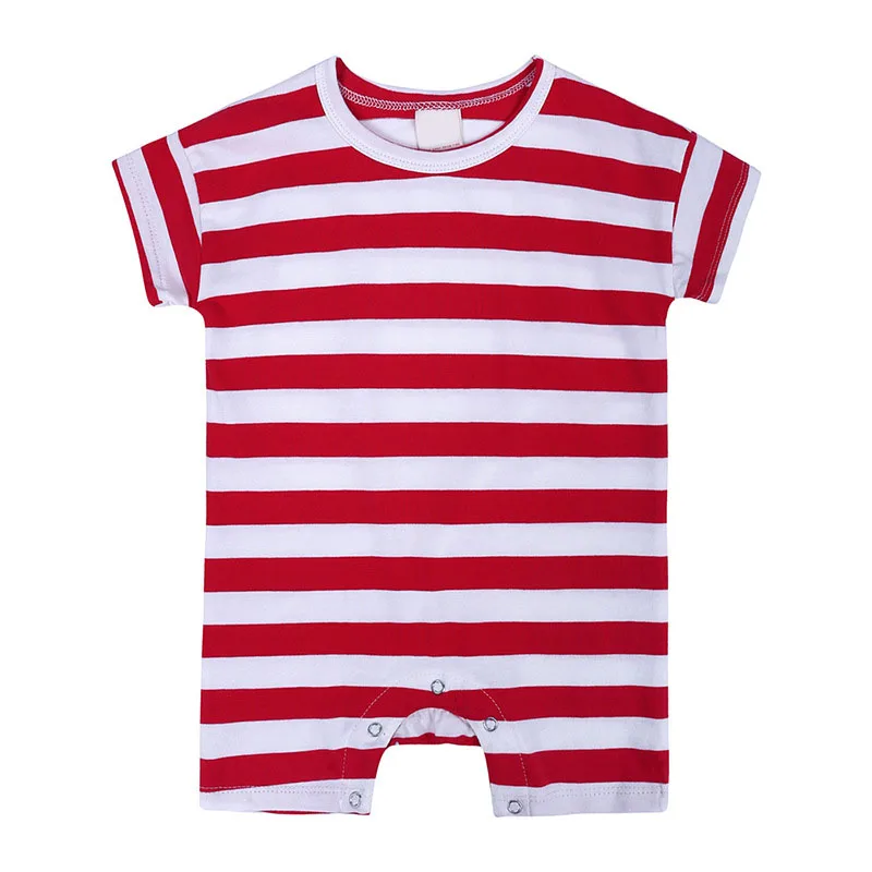 Ropa infantil de verano para niño, peleles de manga corta a rayas informales a la moda coreana, monos, ropa de Boutique para bebé, artículos para recién nacidos B139 - imagen 5