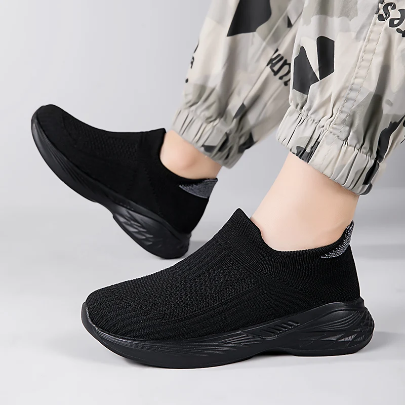 Zapatillas de deporte transpirables para niños, zapatos deportivos cómodos de malla para niña, zapatillas informales de moda para correr, superventas, 2025 - imagen 3