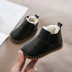 Botas de nieve infantiles impermeables con forro de felpa