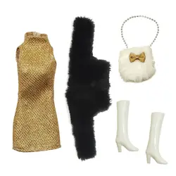 Vestido fiesta para muñecas BJD – Chaqueta y botas incluidas