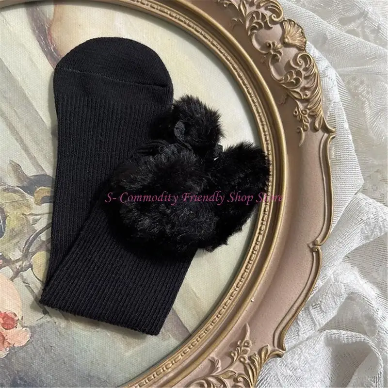 85AE Calcetines elegantes y cómodos en tubo hasta rodilla Calcetines apilables - imagen 3