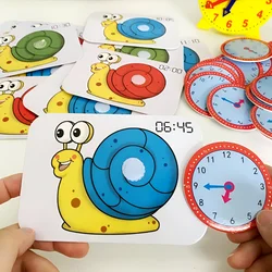 Juguete Montessori de caracol para aprender la hora