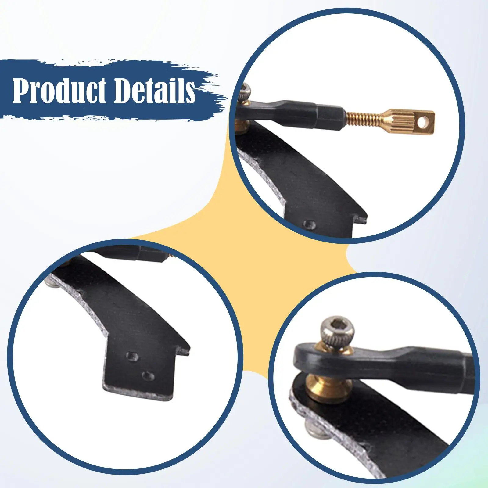 Kit de timón de alambre de acero con ángulo de timón, juntas esféricas de una sola taza 30E 30cc 3,8mm x 20mm, accesorios de extremo de cabeza de bola, piezas de reparación de repuesto - imagen 5