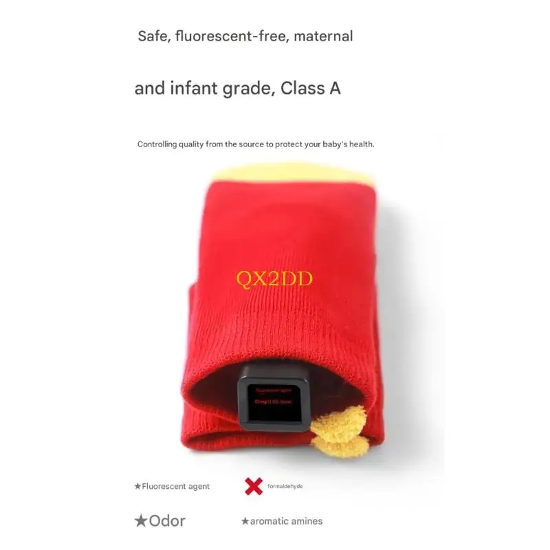 QX2D Calcetines elásticos para niños media pantorrilla Diseño festivo celebración algodón peinado para vacaciones - imagen 5