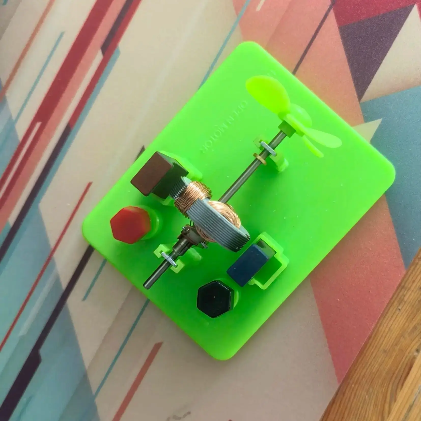Modelo de Motor eléctrico de CC DIY, ayuda para experimentos de física, niños, estudiantes educativos, escuela, física, ciencia, herramienta para estudiantes