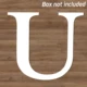 only Letter U No Box