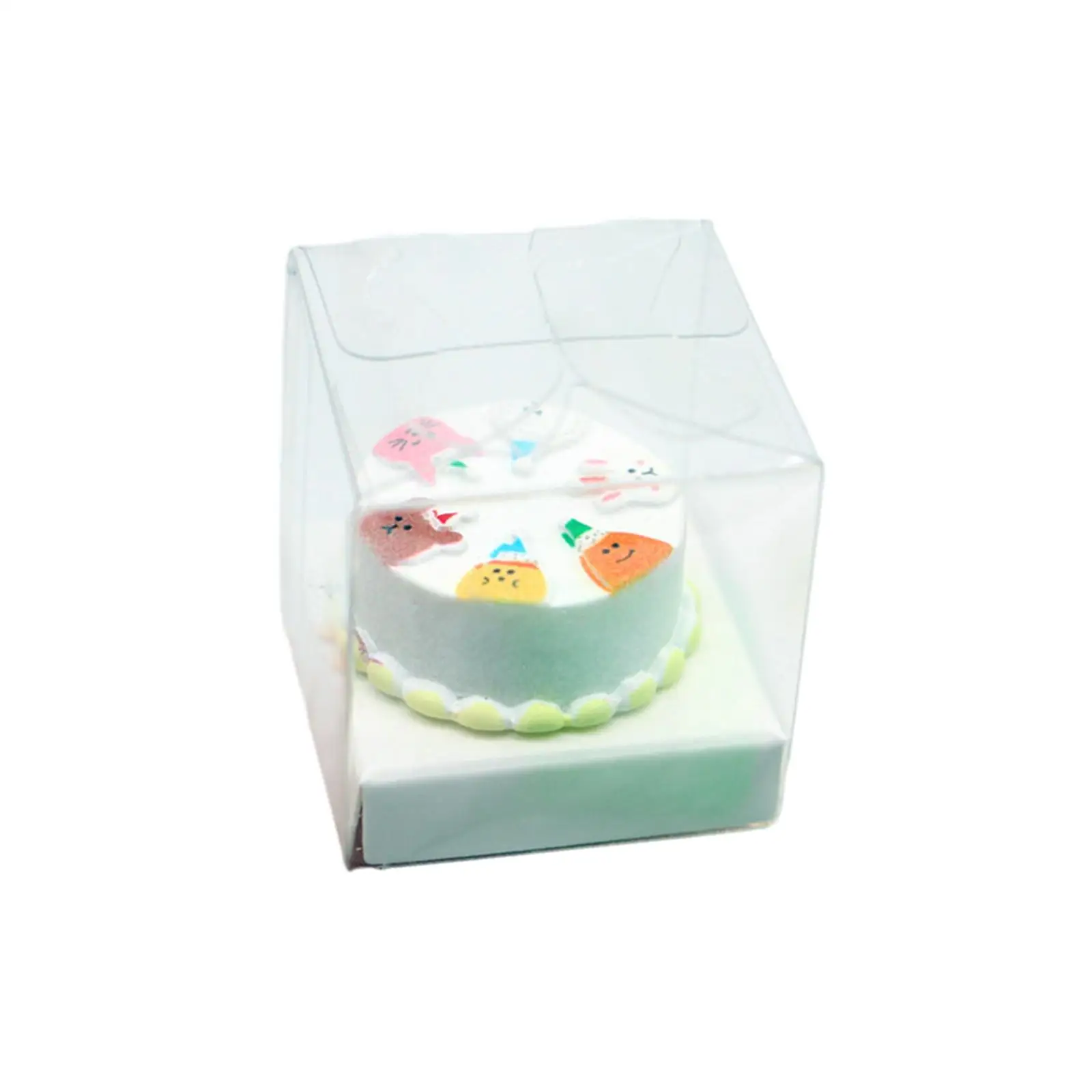 1:12 Scale Dollhouse Cake with Storage Box Accessories Toy Doll Accessories Decoration for Bedroom Kitchen Living Room Decor