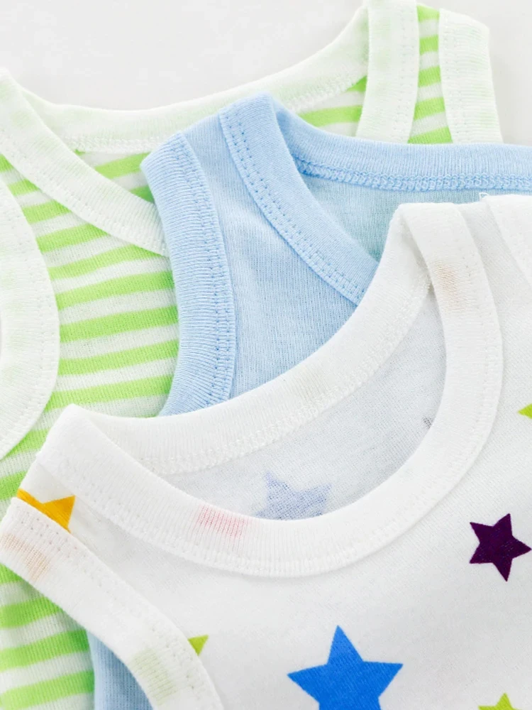 Mono triangular de verano para bebé, 3 piezas, ropa interior con capa inferior, accesorios para niños - imagen 3