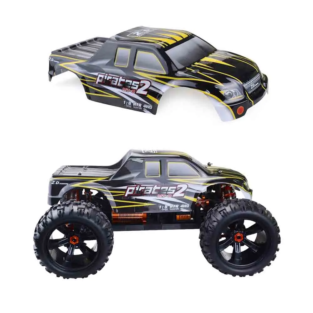 Cubierta de carrocería RC para ZD Racing 9116 08427 4WD, carcasa de carrocería de coche RC sin escobillas 2,4G 1/8, piezas de mejora de coche RC