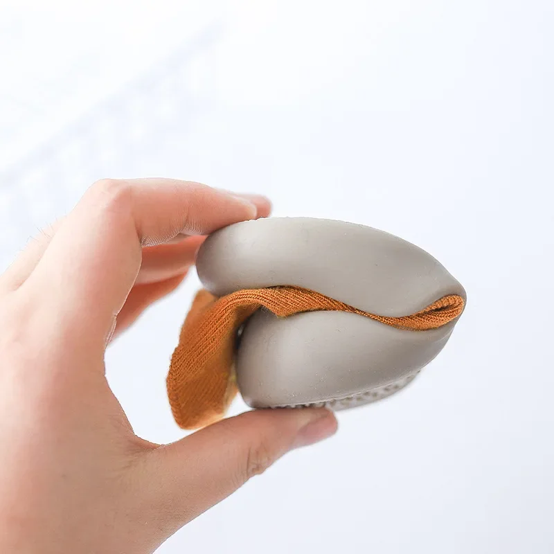 Zapatos antideslizantes para niños, calcetines de algodón antideslizantes, suela de goma, zapatillas de Interior de dibujos animados - imagen 5