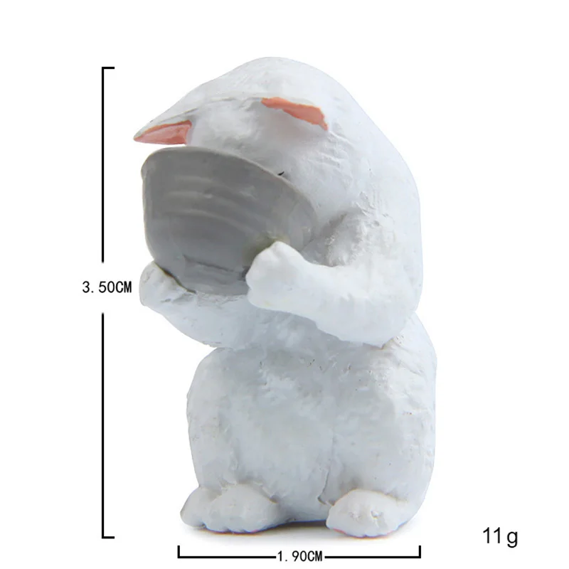 Lifestyle gato bebida figuras en miniatura gatito miniatura figuritas decoración del hogar mini Jardín de hadas animales adornos artesanía de resina - imagen 5