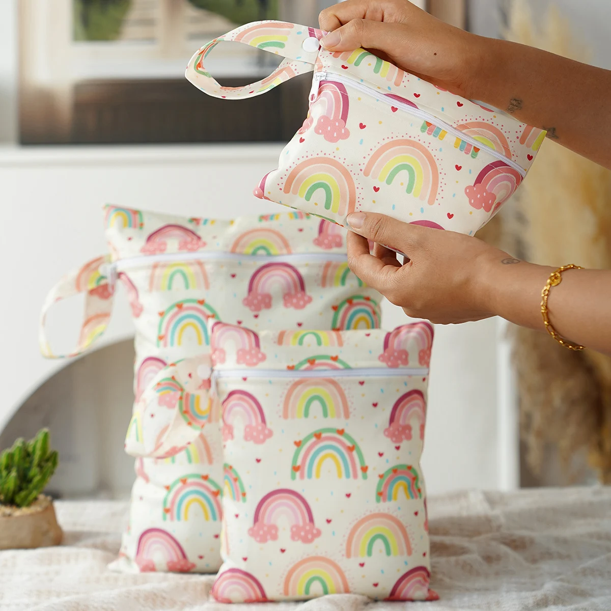 HappyFlute Bolsa para pañales – Organizador de viaje húmedo y seco - imagen 3