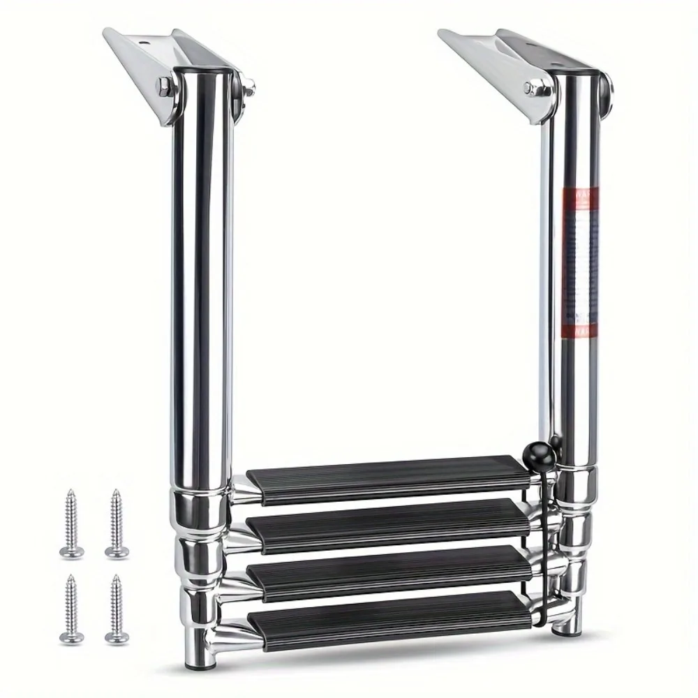 Escalera telescópica para barco de acero inoxidable escalón extensible