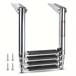 Escalera telescópica para barco de acero inoxidable escalón extensible