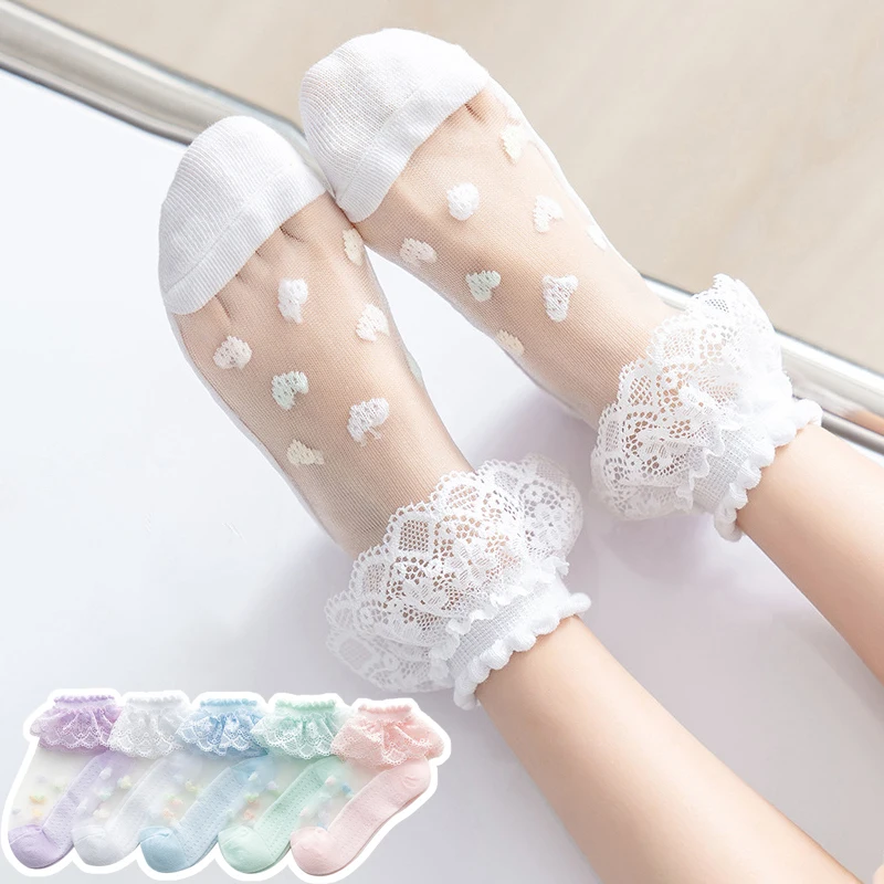 Calcetines tobilleros de verano para niña con diseño princesa - imagen 2