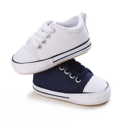 Somenie Zapatitos de lona bebé suela blanda