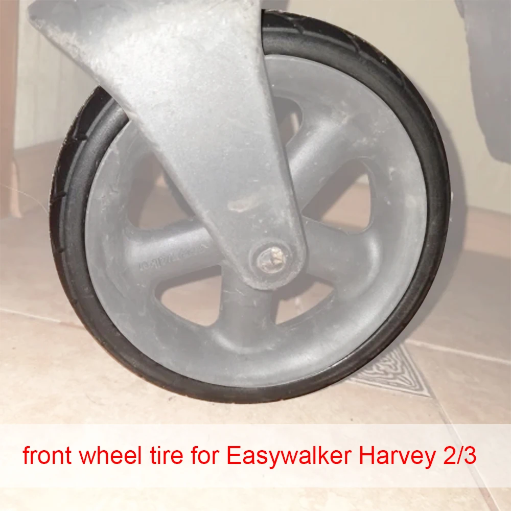 Neumático personalizado para rueda delantera Easywalker Harvey 2/3, cubierta de neumático sin cámara de PU, Compatible con bricolaje, Buggy para bebé, accesorios de repuesto - imagen 3
