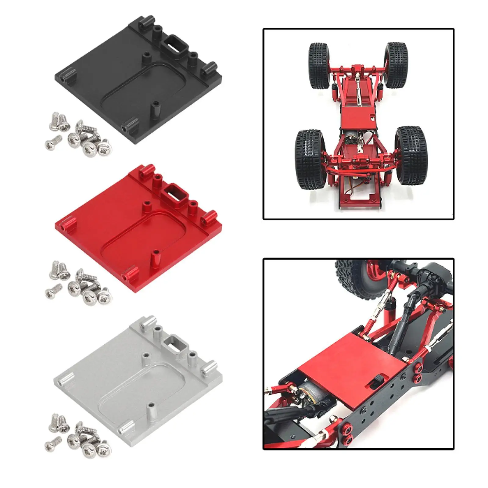 1:12 RC Car Motor Base Mount,Upgraded Parts Accessories,Fixed Bracket Holder,Sturdy Metal Motor Mount Holder for MN78