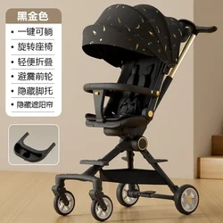 Caminador bebé plegable con clic – Asiento alto para cochecito