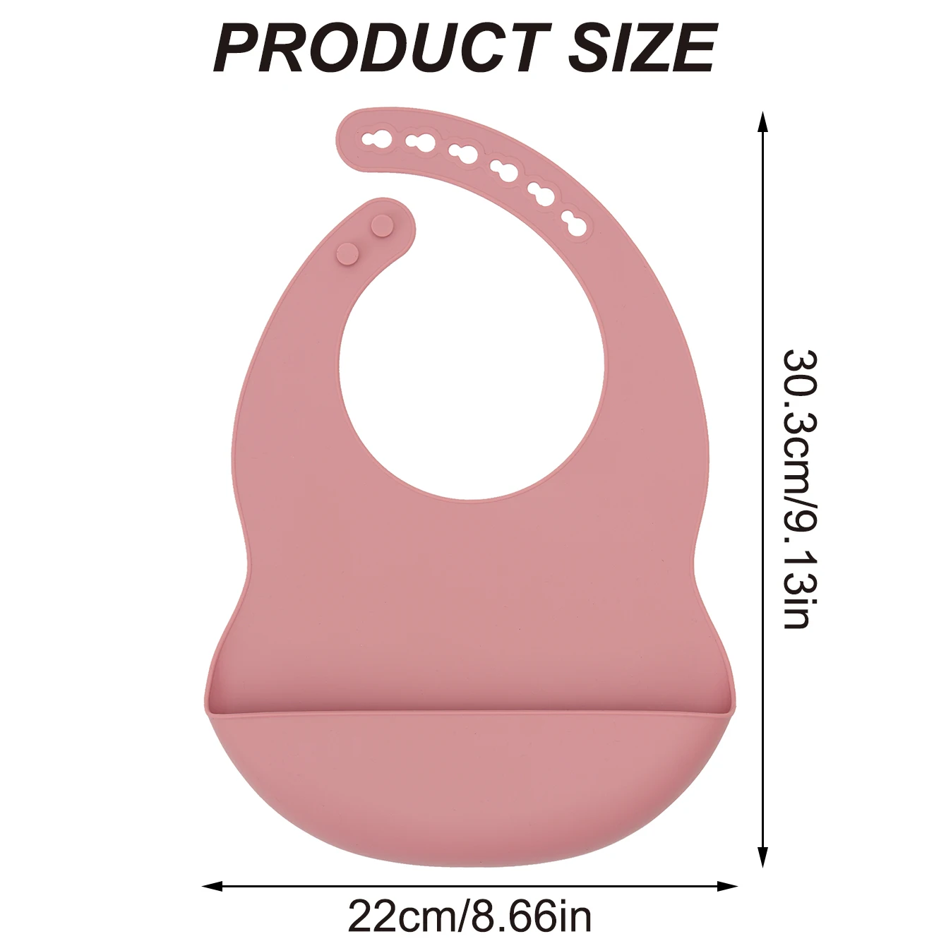 Babero de silicona para niños - impermeable y ajustable - sin BPA
