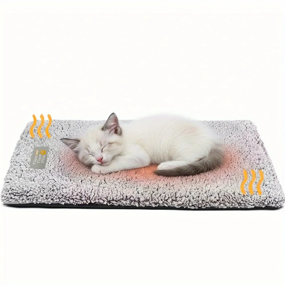 Colchón calefactor de invierno para mascotas, almohadilla súper cálida para perros y gatos, alfombrilla lavable y antideslizante, adecuada para perros y gatos pequeños y grandes - imagen 5